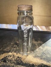 Vintage Bayer Aspirin Glass Bottle (empty)  Rare Embossed Lettering With Cap picture