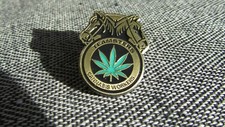 Cannabis Workers Teamsters Union Lapel Pin Marijuana New ORIGINAL picture