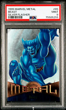 1995 Fleer Marvel Metal Silver Flasher #85 Beast PSA 9 *Only 3 Graded Higher* picture