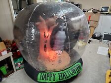 Vintage Gemmy Halloween Air Blown Inflatable Whirlwind Globe Flying Bats picture