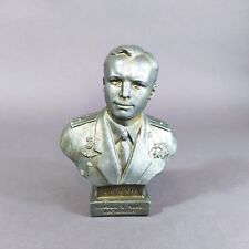 YURI GAGARIN 1st man-astronaut USSR Rare Metal Casting Bust Figurine Bas-Relief  picture