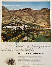 Vintage 1952 Print Ad Arizona Biltmore Hotel Resort Desert Oasis Phoenix picture