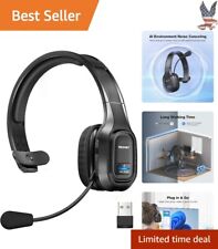 Wireless Bluetooth Headset with Microphone Noise Canceling On Ear Headphones picture