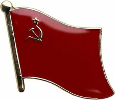 USSR Country Flag Bike Motorcycle Hat Cap lapel Pin picture