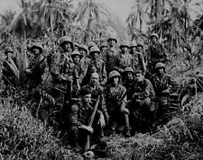 B&W Photo US Marines Bouganville 1944 WWII WW2 World War Two USMC Pacific picture