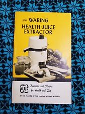 Vintage 1963 Your Waring Health Juice Extractor  Recipe booklet  picture