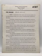 JUNE 12 1955 GENERAL MOTORS CORPORATION PRESS RELEASE 3-Year CIO Labor Agreement picture