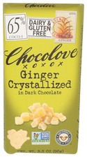 Chocolove Choc Bar Drk Ginger Crystlzd 3.2 OZ Pack Of 12 picture