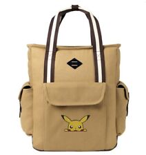 1  Pikachu Pokemon Embroidered Designer Premium Convertible Tote Backpack picture