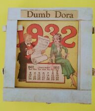 RARE VINTAGE 1932 DUMB DORA COMIC STRIP NEWSPAPER CALENDAR Cutouts  picture