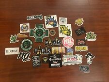 lot of 29 medical marijuana dispensary cultivators and extract stickers cannabis picture