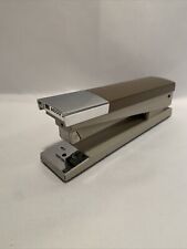 MCM Vintage Heavy Duty ACCO 20 Brown & Chrome Stapler, Works, Made In USA. picture