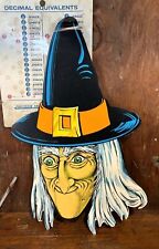 Beistle Halloween Witch Paper Diecut Window Decoration Cutout Vintage 1986 21
