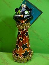 Christopher Radko Cat A Cone Glass Ornament picture