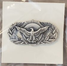 USAF AIR FORCE BASIC SECURITY POLICE QUALIFICATION PIN FULL SIZE NIP 1983 BADGE picture