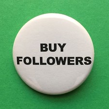 Buy Followers Fake Narcissism They Live Pinback Button - 1.5" picture
