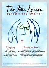 John Lennon Songwriting Contest Applicationa Dn Rules Go Card Postcard  picture