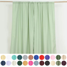 2 Drapery Panels 8 ft Polyester Backdrop Curtains Rod Pockets Party Decorations picture