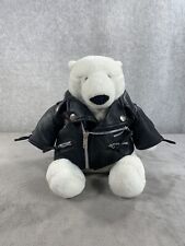 Polar Bear Plush Harley Davidson Stuffed Toy picture