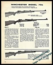 1978 WINCHESTER Model 70 Standard & Varmint..70A Rifle AD picture