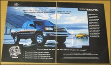 1999 Toyota Tundra 2-Page Print Ad Pickup Truck Advertisement Vintage Car Auto picture