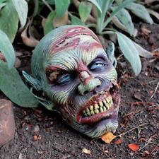 The Walking Dead Gothic Flesh Hungry Zombie Head Goulish Halloween Garden Decor picture