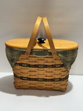 Longaberger Traditions Collection Fellowship Basket 1997 Edition + Lid & Liner picture