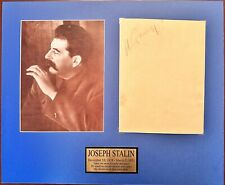 Autograph of Joseph Stalin (rare with COA) picture