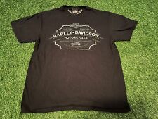 Harley Davidson Black Tee Shirt Size Large Chesapeake Darlington Maryland picture