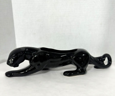 Vintage Ceramic Black Panther Jaguar Planter Vase MCM 50/60's Mid Century 15.5