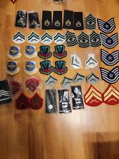 Lot Of 40 Plus Various Military Patches Pins Army Navy Air Force Marines Lot 300 picture