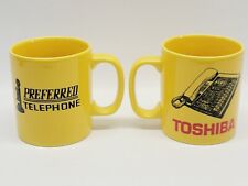 Vtg Kiln Craft Staffordshire England Coffee Mug Toshiba Preferred Telephone (2) picture