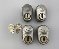 HTF Rare VTG LOT OF 4 - Wise Lock Co #99 Universal CONCENTRIC TUBE LOCK W/ KEYS picture