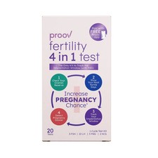 Proov 4-in-1 Fertility Test Kit LH FSH PdG hCG Ovulation & Pregnancy 20 Tests picture