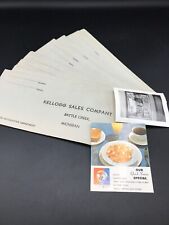 Kellogg's Corn Flakes All Bran Cereal Salesman Envelopes Photo Ads 1940s 1950s picture