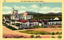 Vintage Postcard- San Xavier Mission, Tucson, AZ. picture