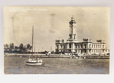 Vera Cruz Veracruz Mexico Lighthouse Waterside RPPC Postcard 1950s Cancel Stamp picture
