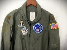 GENUINE US AIR FORCE COVERALLS FLIGHT SUIT - ARAMID - NASA SPACE SHUTTLE - 46R picture
