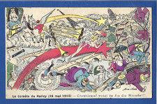 1910 Halley comet Xavier Sager artist signed old original postcard picture