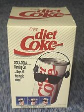 1989 DANCING DIET COKE CAN W/SUNGLASSES AND HEAD PHONES IN BOX -COCA-COLA TESTED picture