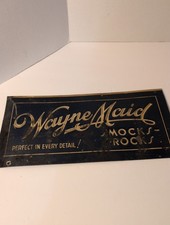 Antique Wayne Maid Smocks To Frocks Advertising Sign Ft Wayne IN picture