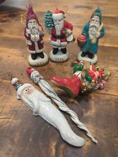 Vintage 1985 Christmas Reproductions Memories of Santa Ornaments + More Lot of 6 picture