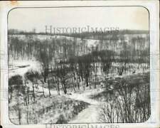 1930 Press Photo Cleveland Metropolitan Park as seen from Hilliard Road Bridge picture