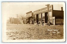 1914 Street Scene Parlor Shop Lee Illinois IL RPPC Photo Posted Antique Postcard picture