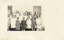 1920s Rural Elementary Primary School Class Portrait Photo RPPC Postcard picture