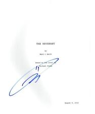 TOM HARDY SIGNED THE REVENANT FULL SCRIPT AUTHENTIC AUTOGRAPH COA picture