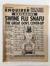 National Enquirer Tabloid January 11 1977 Swine Flu Snafu Great Govt. Cover-up picture
