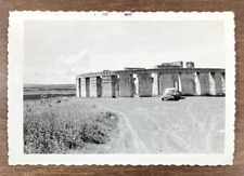 Vintage 1960 MARYHILL STONEHENGE Memorial PHOTO w/ Old Car FORD CHEVY Washington picture