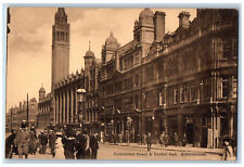 Birmingham England Postcard Corporation Street & Central Hall c1910 Unposted picture