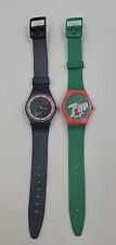 Vintage 90s Cherry 7 Up & 7 Up Watches  Good Condition Retro Advertising Rare picture